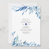 Eukalyptus Geometrisches Brautparty Einladung (Vorderseite)