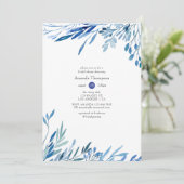 Eukalyptus Geometrisches Brautparty Einladung (Stehend Vorderseite)
