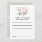 Eukalyptus Geometrisches Brautparty Hinweiskarte (Vorne/Hinten)