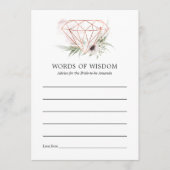 Eukalyptus Geometrisches Brautparty Hinweiskarte (Vorderseite)