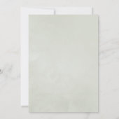 Eukalyptus geometrisches Hochzeitsupdate für Wasse Einladung (Rückseite)