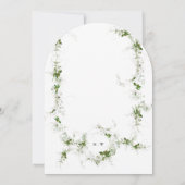 Eukalyptus Gerahmt Wreath Monogram Wedch Arch Einladung (Rückseite)