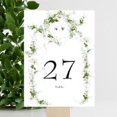 Eukalyptus Gerahmt Wreath Monogram Wedding Tischnummer