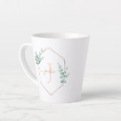 Eukalyptus-Gerahmtes Monogramm Milchtasse (Linke Ecke)