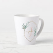 Eukalyptus-Gerahmtes Monogramm Milchtasse (Rechte Ecke)