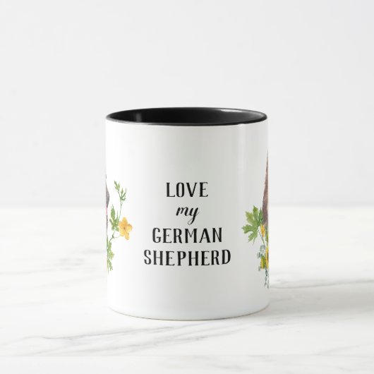 Eukalyptus German Shepherd Dog Tasse (Zentrum)