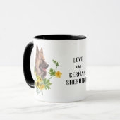 Eukalyptus German Shepherd Dog Tasse (Vorderseite Links)