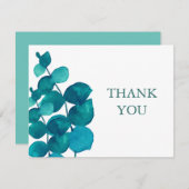 Eukalyptus-Geschäft Dankeskarte (Vorne/Hinten)
