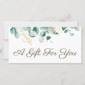 Eukalyptus-Geschenkgutschein (Vorderseite)