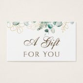 Eukalyptus-Geschenkkarte (Vorderseite)