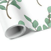 Eukalyptus-Geschenkpapier Geschenkpapier (Rolleneckpunkt)