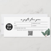 Eukalyptus Gift Certificates Business QR Code (Vorderseite)