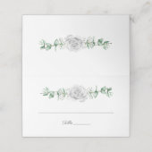 Eukalyptus-Gipskraut-Platzkarten Platzkarte (Außenseite Aufgefaltet)