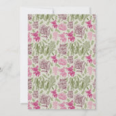 Eukalyptus-Girl-Babydusche Einladung (Rückseite)