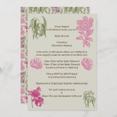 Eukalyptus-Girl-Babydusche Einladung (Vorne/Hinten)