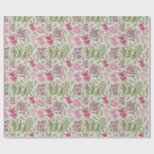 Eukalyptus-Girl-Babydusche Geschenkpapier (Flach)