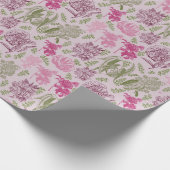 Eukalyptus-Girl-Babydusche Geschenkpapier (Ecke)