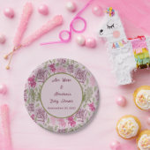 Eukalyptus-Girl-Babydusche Pappteller (Party)