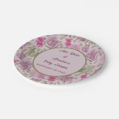 Eukalyptus-Girl-Babydusche Pappteller (Schrägansicht)