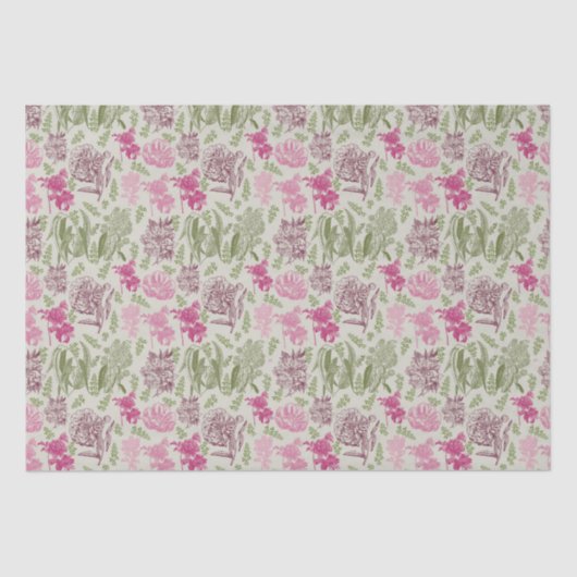 Eukalyptus-Girl-Babydusche Seidenpapier (Vorderseite)