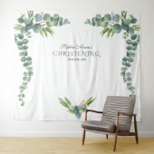 Eukalyptus Girl Christening Prop Wandteppich (Beispiel (Horizontal))