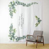 Eukalyptus Girl Christening Prop Wandteppich (Beispiel)