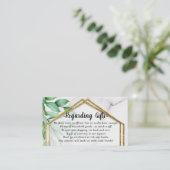 Eukalyptus Glitzer Honeymoon Fund anstelle von Ges Begleitkarte (Stehend Vorderseite)