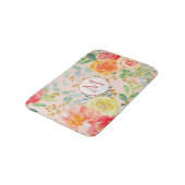 Eukalyptus-Glitzer Monogramm Badematte (Schrägansicht)