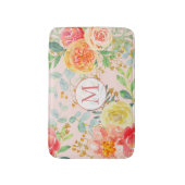 Eukalyptus-Glitzer Monogramm Badematte (Vorderseite Vertikal)