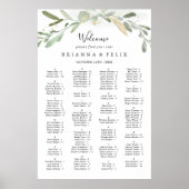 Eukalyptus-Glitzer-Seetabelle Poster (Vorne)