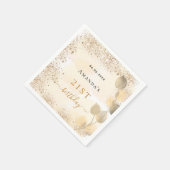 Eukalyptus-Glitzer Serviette (Ecke)