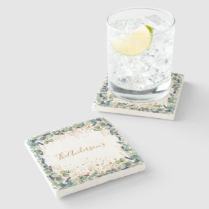 Eukalyptus-Glitzer Steinuntersetzer