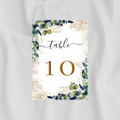 Eukalyptus-Glitzer Tischnummer