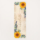 Eukalyptus-Glitzer Yogamatte (Vorderseite)