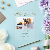 Eukalyptus Glow Foto Save the Date 2 Acryleinladungen (In Situ (Hochzeit))