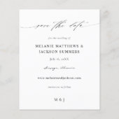 Eukalyptus Glow Foto Save the Date 2 Flyer (Hinten)