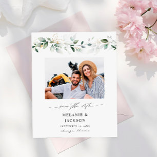 Eukalyptus Glow Foto Save the Date 2 Flyer