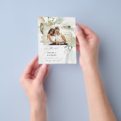 Eukalyptus-Glow-Foto Save the Date 3 Flyer (Gruppe)