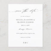 Eukalyptus Glow Foto Vertica Save the Date (Rückseite)