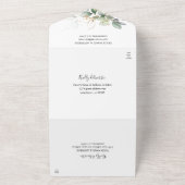 Eukalyptus Glow Gold Greenerity Wedding All In One Einladung (Außenbereich)