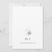 Eukalyptus Glow Gold Greenerity Wedding Einladung (Rückseite)