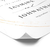 Eukalyptus Glow Gold Greenery Begrüßung Plakat 2 (Ecke)