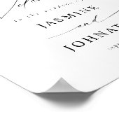 Eukalyptus Glow Gold Greenery Begrüßung Plakat 4 (Ecke)