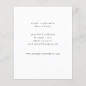 Eukalyptus Glow Gold Greenery Brautparty Flyer (Hinten)