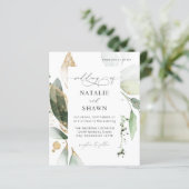 Eukalyptus Glow Gold Wedding (Stehend Vorderseite)