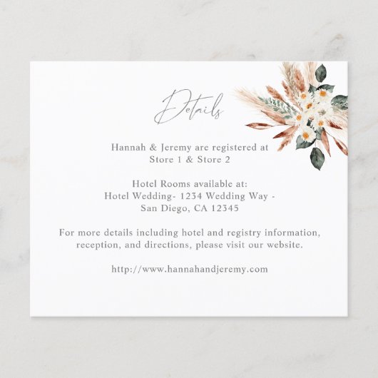 Eukalyptus Glow Gold Wedding Flyer (Vorne)