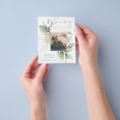 Eukalyptus Glow Vertica Foto Save the Date Flyer (Gruppe)