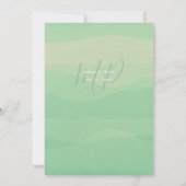 Eukalyptus glücklicherweise immer nach Hochzeit Einladung (Rückseite)