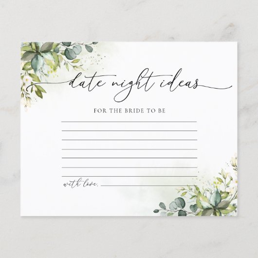 Eukalyptus Gold Brautparty (Rückseite)