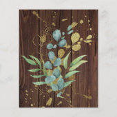 Eukalyptus-Gold-Brautparty (Rückseite)